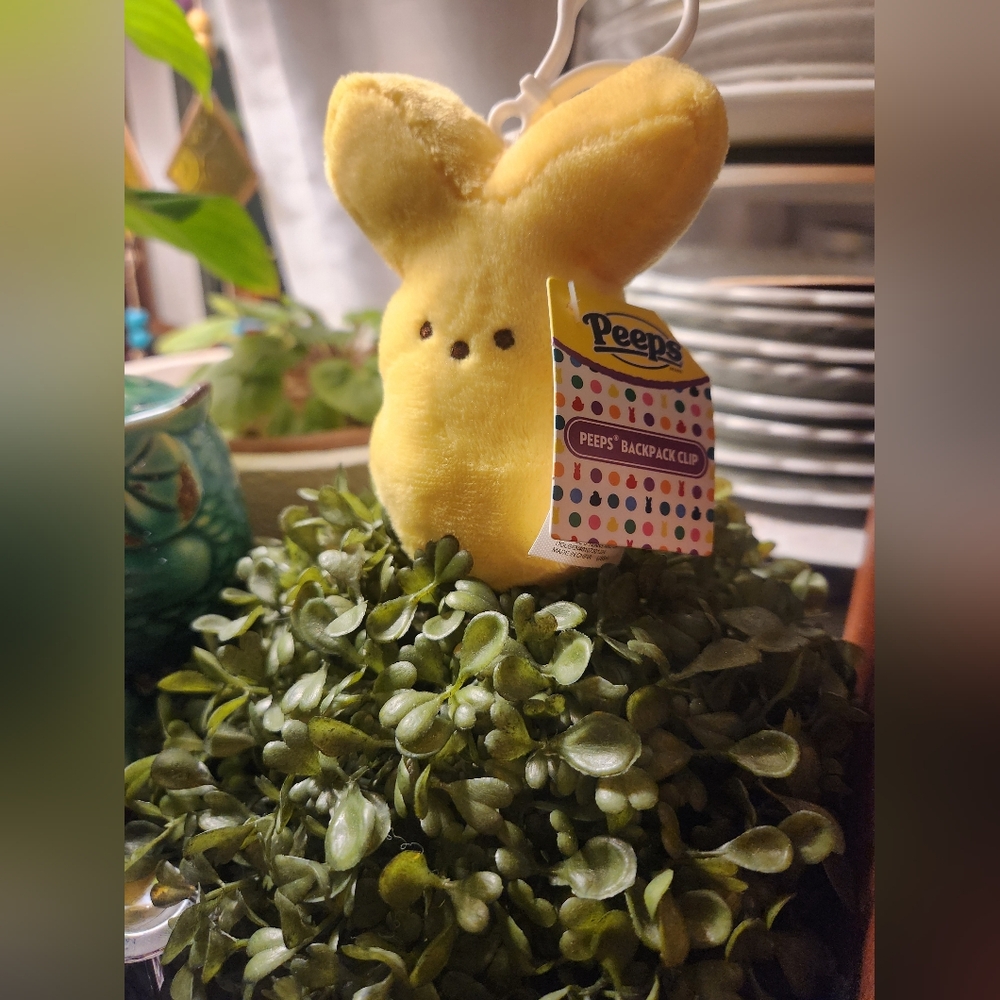 COPY - Peeps Yellow Plush Keychain
